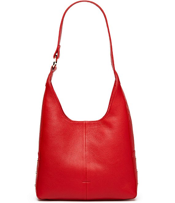 Hammitt Tim Medium Pebble Leather Gold Stud Shoulder Bag