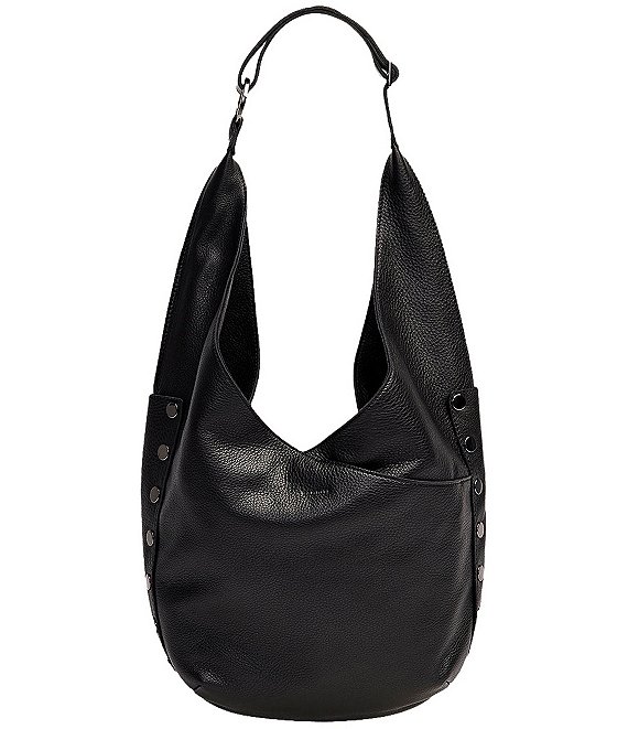 Hammitt Tom Gunmetal Slouchy Hobo Shoulder Bag, Black/Gunmetal - Image 1