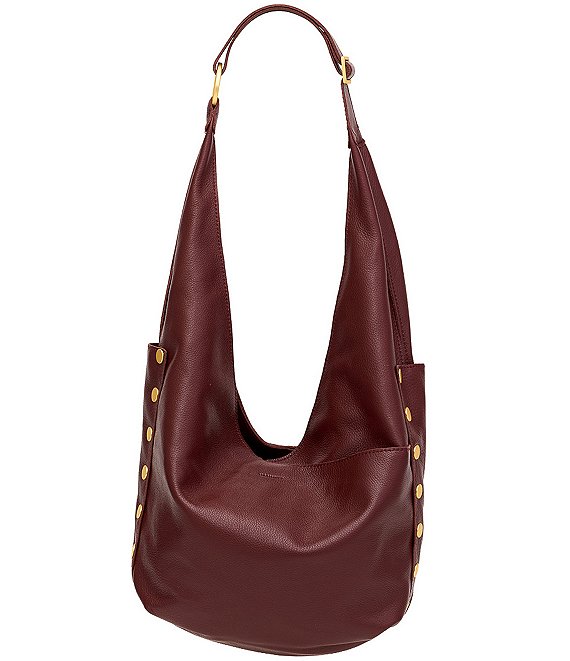Hammitt Tom Brushed Gold Hobo Shoulder Bag, Cherrywood - Image 1