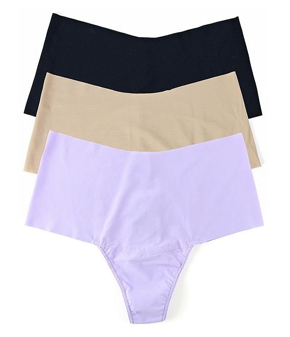 Hanky Panky Breathe Soft High-Rise Thong 3-Pack | Dillard
