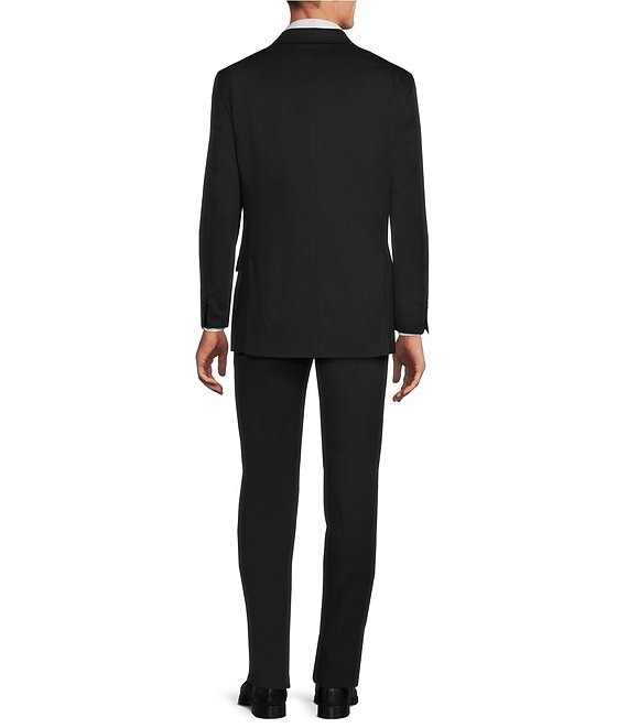 Hart Schaffner Marx Chicago Classic Fit Flat Front Solid 2-Piece