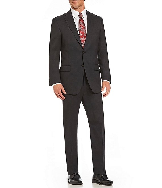 Color:Grey - Image 1 - Chicago Classic Fit Flat Front 2-Piece Suit