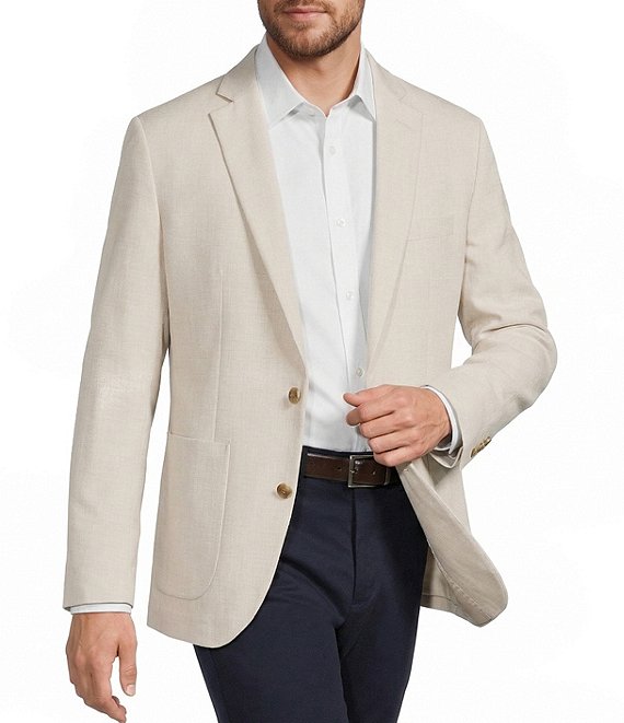 Hart Schaffner Marx Long Sleeve Solid HartFlex Blazer