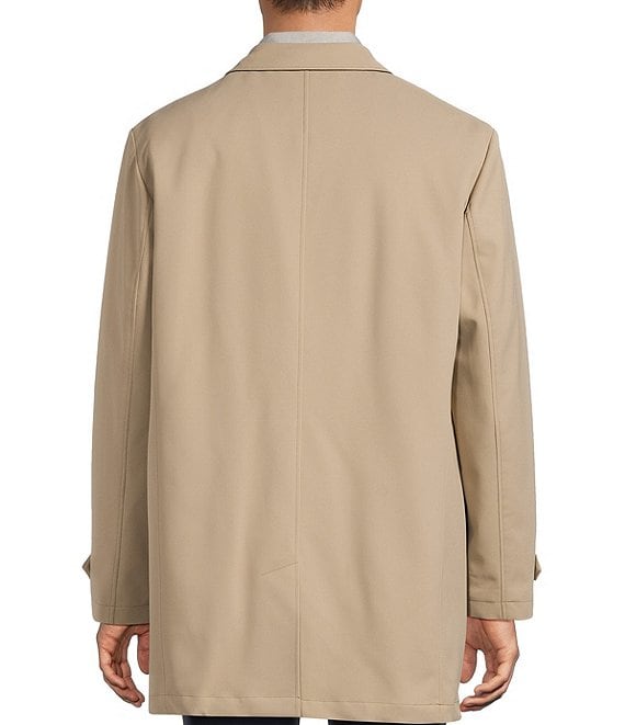 Hart Schaffner Marx Milo Solid Waterproof Twill Topcoat | Dillard's