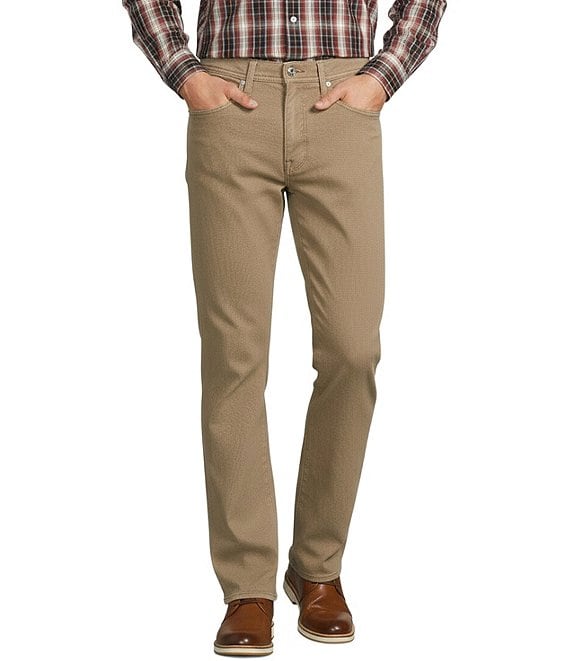 Hart Schaffner Marx New York Fit 5 Pocket Twill Pants, Camel - Image 1