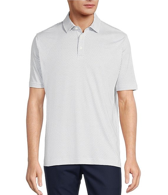 Hart Schaffner Marx Short Sleeve Ombre Geo HartSoft Polo Shirt | Dillard's