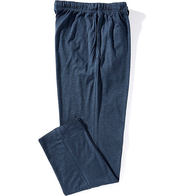Hart Schaffner Marx Solid Knit Sleep Pants, Navy Heather - Image 1