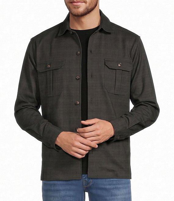 Hart Schaffner Marx The Heritage Standard Collection Plaid Shirt Jacket