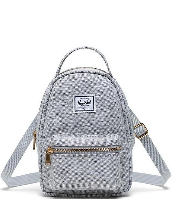 Color:Light Grey Crosshatch - Image 1 - Nova Crosshatch Crossbody Bag