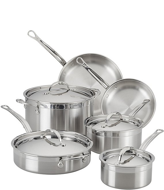 Demeyere Cookware Set 5-Ply Plus Stainless Steel 14-Piece