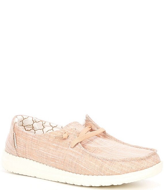 Color:Rose Gold - Image 1 - Women's Wendy Sparkling Metallic Canvas Washable Slip-Ons