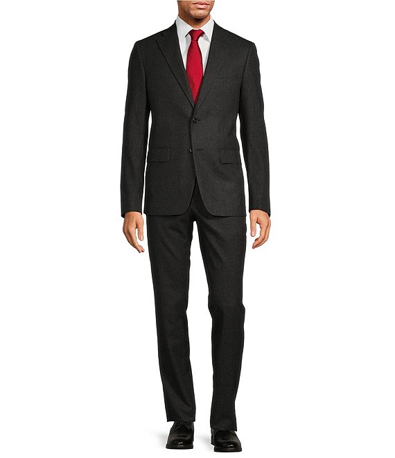 Hickey Freeman Classic Fit Flat Front Solid 2-Piece Suit | Dillard's