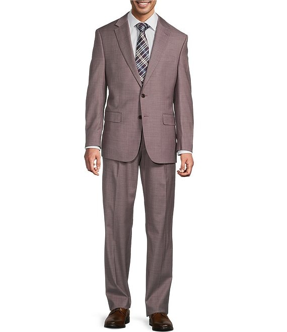 Hickey Freeman Hickey Classic Fit Reverse Pleat Solid 2-Piece Suit