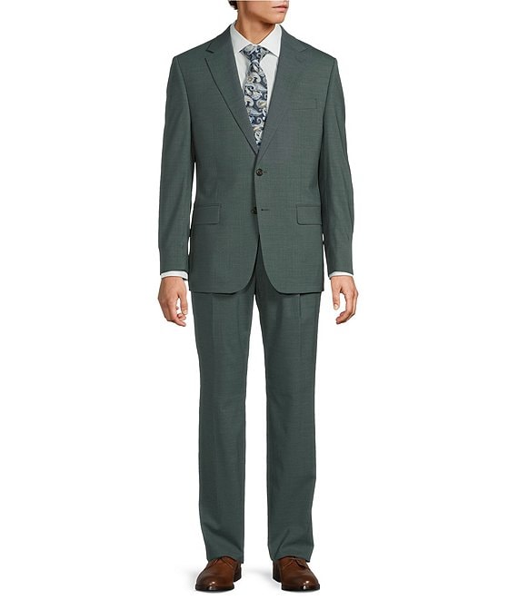 Hickey Freeman Hickey Classic Fit Reverse Pleat Solid 2-Piece Suit
