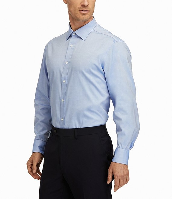 hickey freeman contemporary fit dress shirt Hickey Freeman Men's Modern Fit Pima Cotton Dress Shirt - White