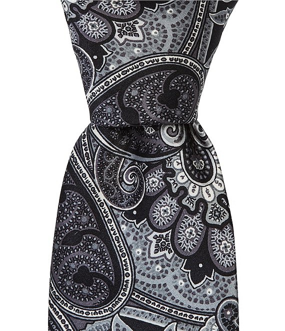 Hickey Freeman Paisley Traditional Silk Tie