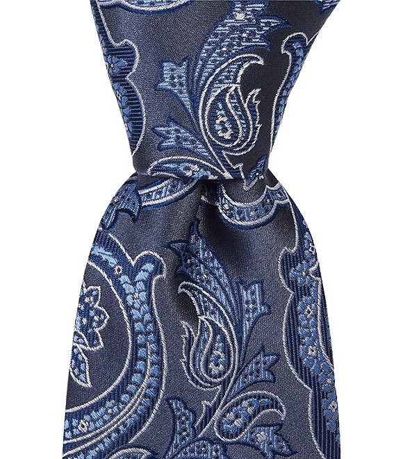 Hickey Freeman Tex Paisley Traditional Silk Tie