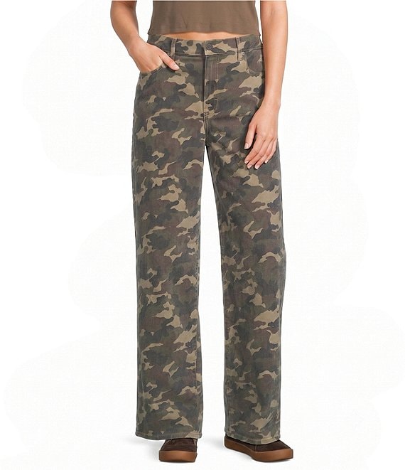 Hidden Jeans Low Slung Baggy Camo Jeans
