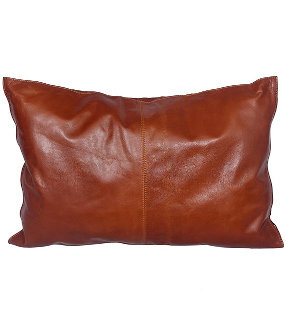 Hiend Accents Buckskin Leather Lumbar Pillow Dillard S