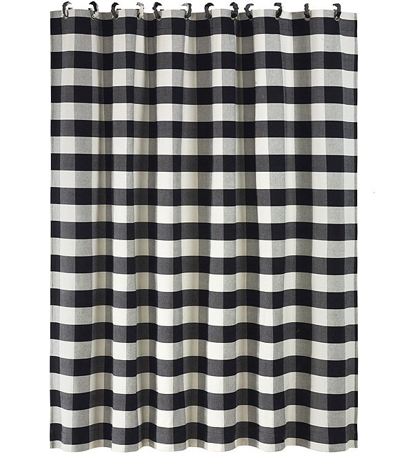 HiEnd Accents Camille Buffalo Check Shower Curtain