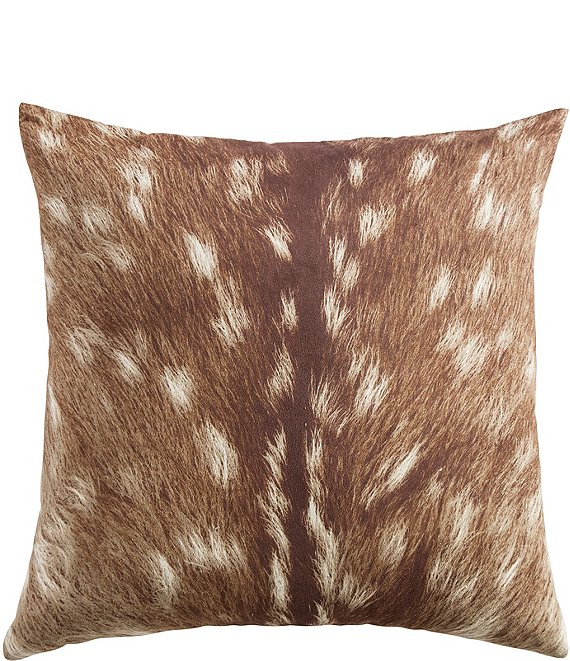 Paseo Road by HiEnd Accents Fawn Print Faux Suede Pillow