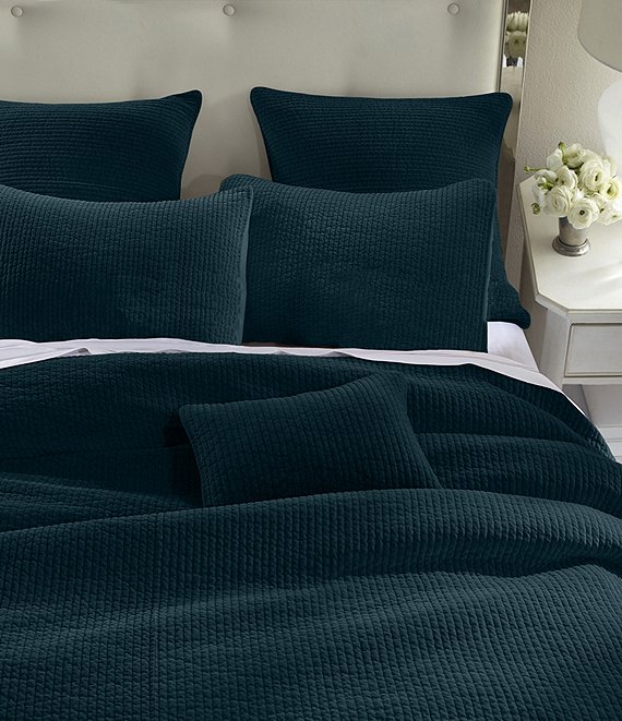 Hiend Accents Venetian Stone Washed Cotton Velvet Quilt Mini Set