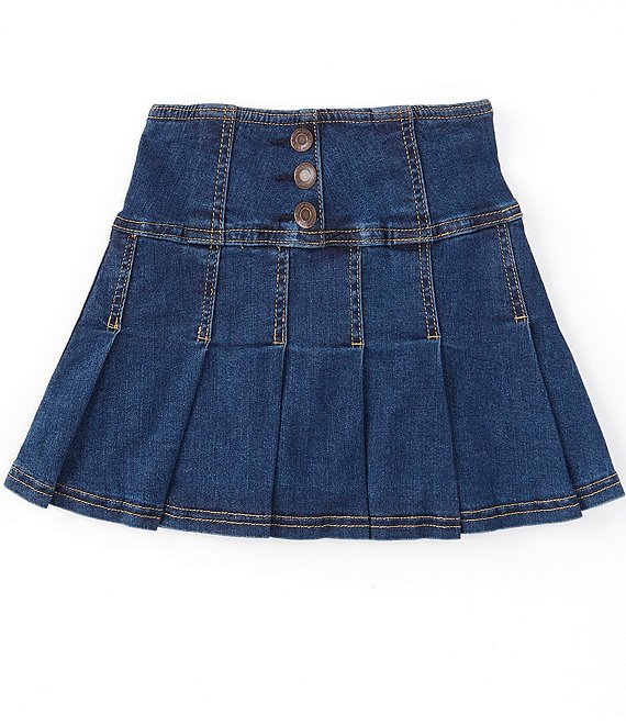 Hippie Girl Big Girls 7-16 Medium Wash Pleated Skirt | Dillard's