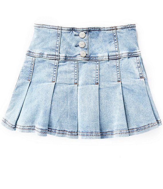 Hippie Girl Big Girls 7-16 Pleated Denim Skirt