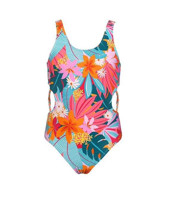 Hobie Big Girls 7-16 Aloha Tropics One-Piece Swimsuit | Dillard's