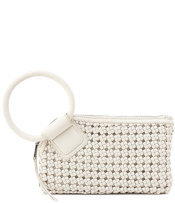 Hobo Sable Woven Leather Wristlet
