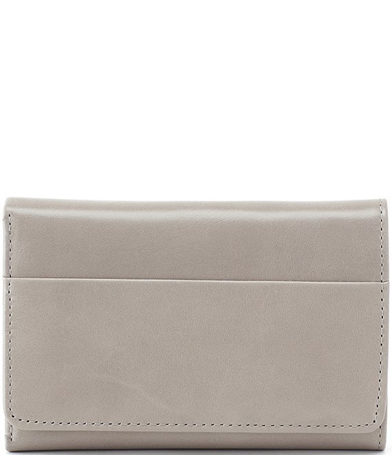 Color:Driftwood - Image 1 - Vintage Hide Collection Jill Trifold Wallet