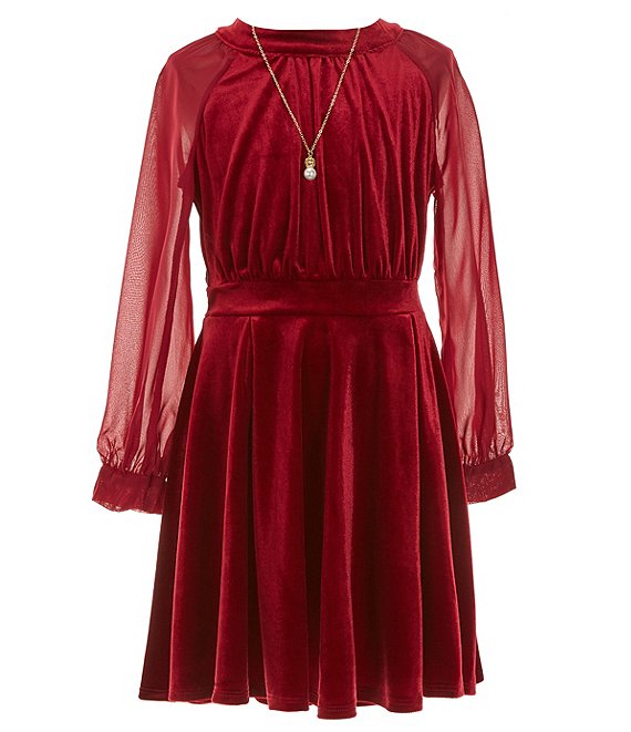 Honey And Rosie Big Girls 7-16 Long Sleeve A-Line Dress | Dillard's