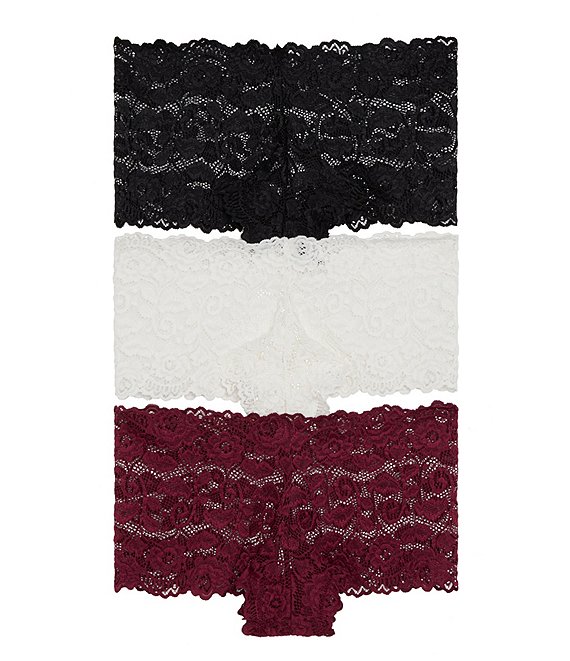 Color:Black/Ivory/Essex - Image 1 - Margo Tanga Panty 3-Pack