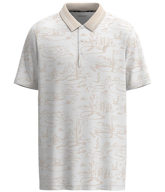 Hooey Weekender Printed Short Sleeve Polo Shirt