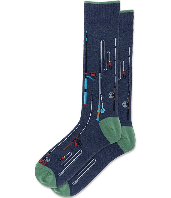 Hot Sox Fishing Rods Crew Socks