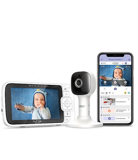 Color:White - Image 1 - Nursery Pal Cloud Baby Monitor