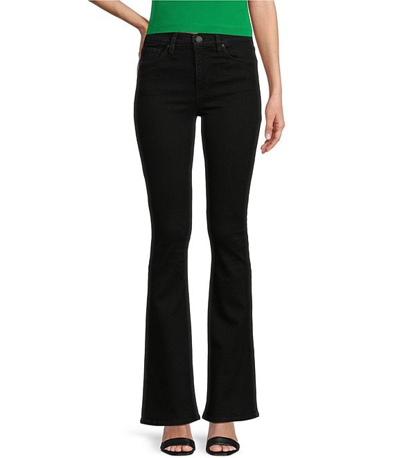Color:Black - Image 1 - Barbara Flare Leg High Rise Bootcut Jeans