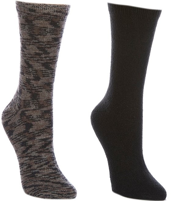 HUE Jacquard Space Dye Boot Socks, 2 Pack | Dillard's