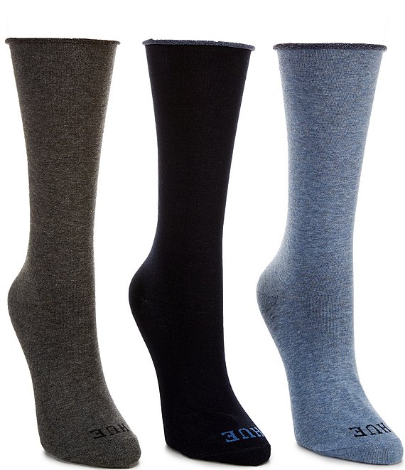 HUE Jeans Crew Socks, 3 Pack
