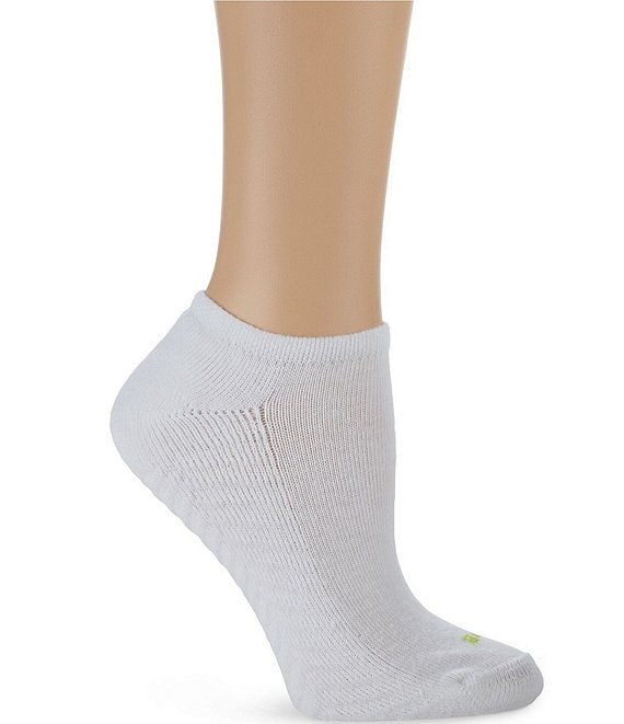 Hue Womens Cotton Liner Sock One Size White