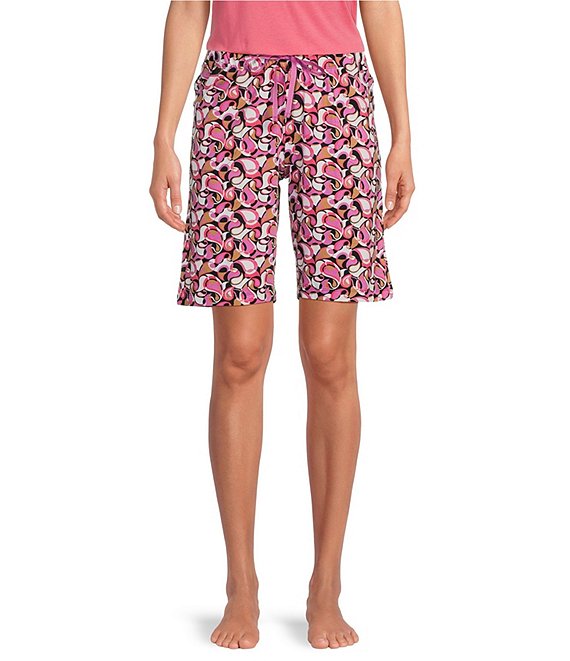 HUEtique Knit Paisley Print Bermuda Sleep Shorts | Dillard's