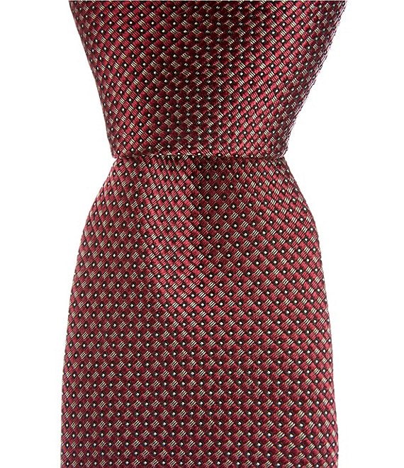 Hugo Boss 2.95#double; Micro Pattern Silk Blend Tie