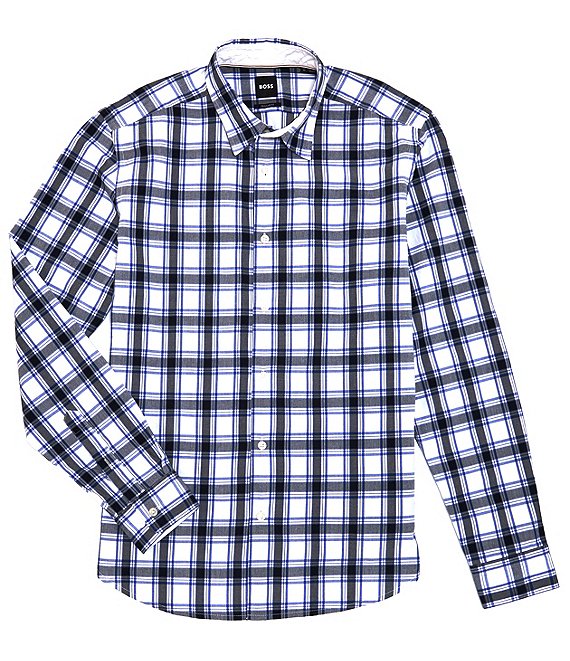 Hugo Boss BOSS Liam Plaid Woven Shirt | Dillard's