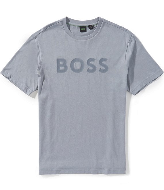 Hugo Boss BOSS Structure Logo Short Sleeve T-Shirt