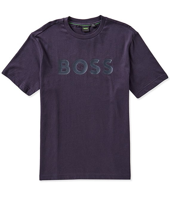 Hugo Boss BOSS Structure Logo Short Sleeve T-Shirt