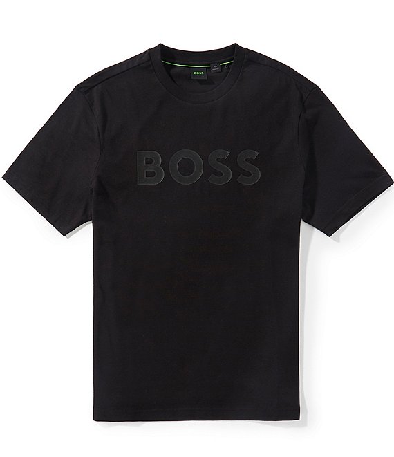 Hugo Boss BOSS Structure Logo Short Sleeve T-Shirt | Dillard's