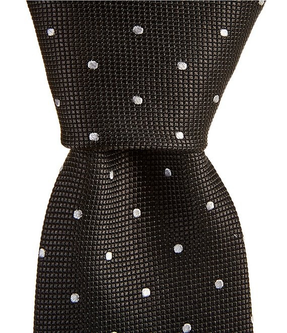 Hugo Boss Dotted 3#double; Narrow Silk Tie