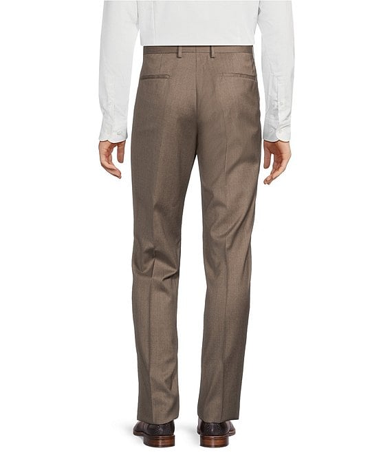 Hugo Boss Genius Slim Fit Flat Front Solid Dress Pants | Dillard's