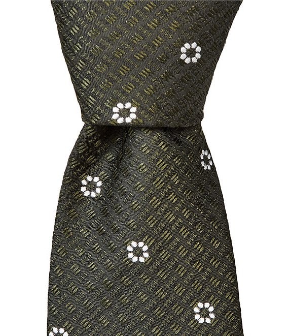 Hugo Boss Jacquard Patterned Narrow Silk Tie