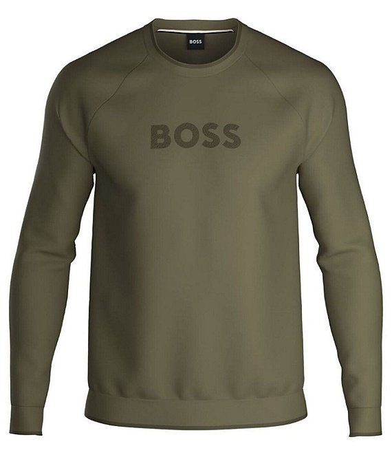 Hugo Boss Long Sleeve Fashion Logo Lounge Sweatshirt Dillard s